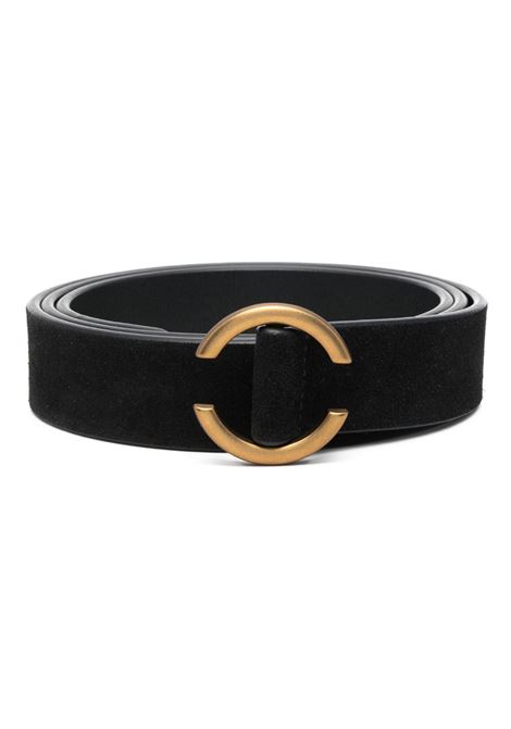 Black suede buckle belt Lardini - uomo LARDINI | CNCNT113CNA9020999