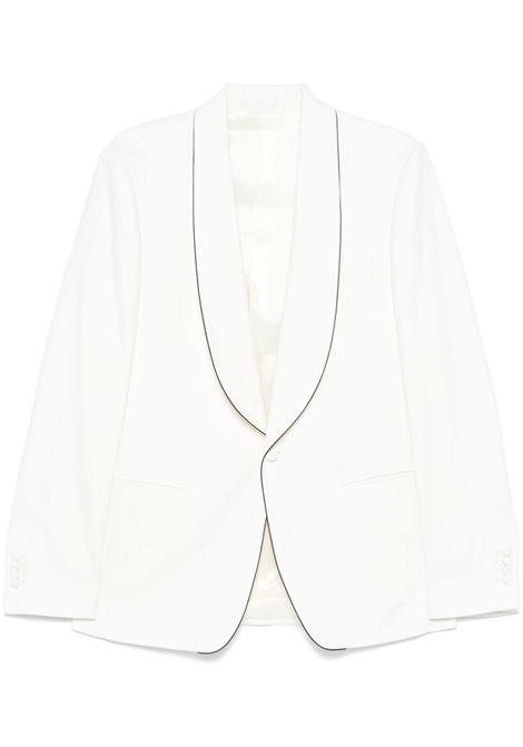 White contrasting-trim blazer Lardini - men LARDINI | ES5824EIESE64307110