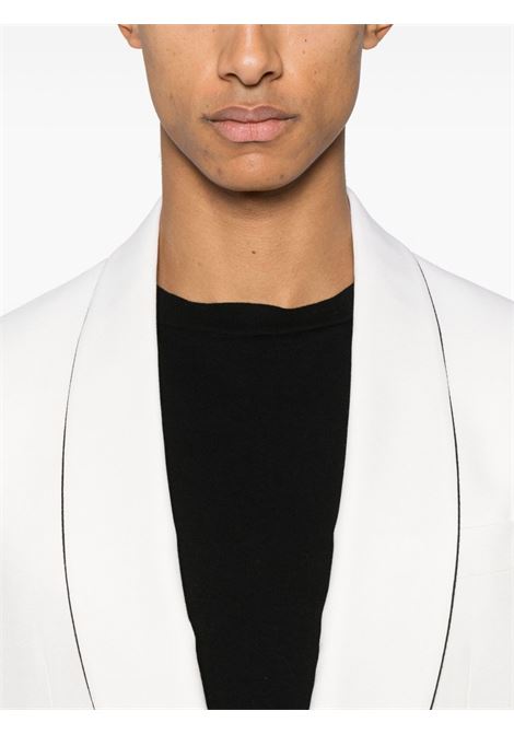 White contrasting-trim blazer Lardini - men LARDINI | ES5824EIESE64307110