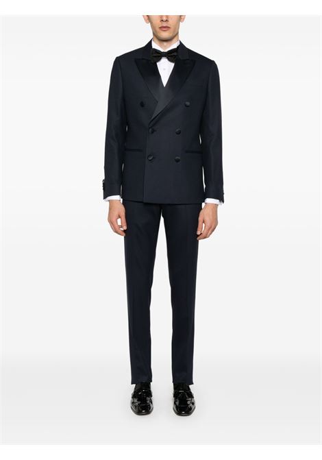 Navy blue double-breasted suit Lardini - men LARDINI | ES5920E1ESE64307850