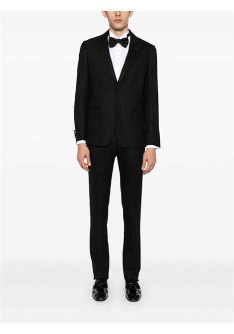 Black brooch-detail suit Lardini - men LARDINI | ES5922EIESE64307999