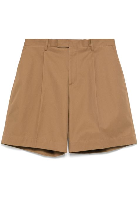 Brown  pleat-detail shorts Lardini- men LARDINI | ESARAMISESSP64602300