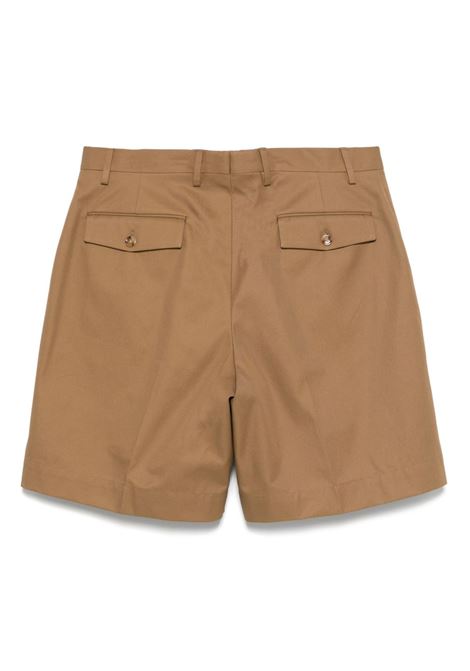 Brown  pleat-detail shorts Lardini- men LARDINI | ESARAMISESSP64602300