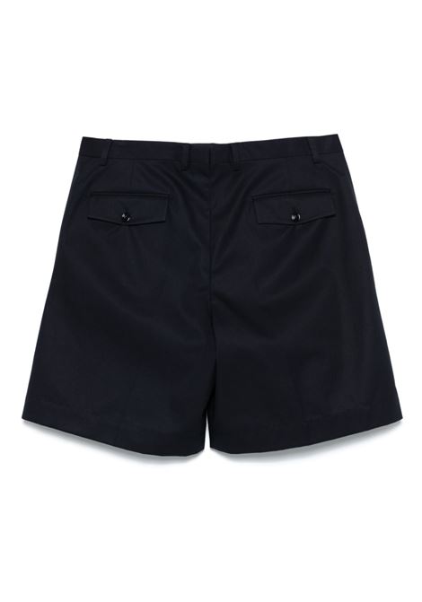 Navy blue pleat-detailing shorts Lardini - men LARDINI | ESARAMISESSP64602850