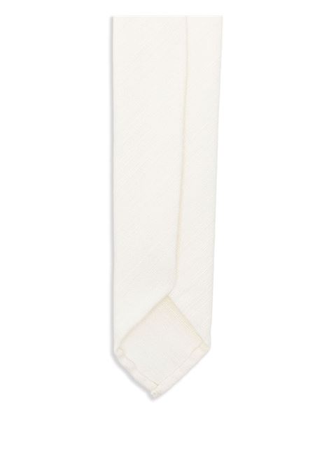 White silk tie Lardini - men LARDINI | ESCRB4ESE64318120