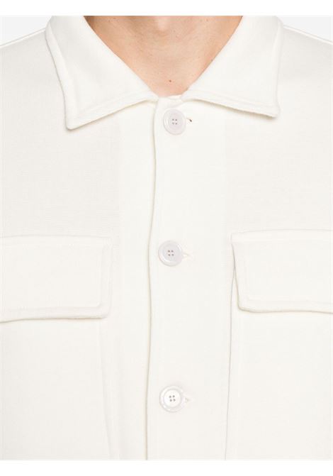 White ribbed shirt jacket Lardini - men LARDINI | ESLJM85ES64000100