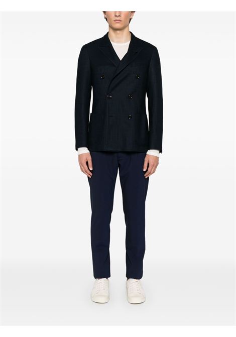 Navy blue double-breasted blazer Lardini - men LARDINI | ESLKJ6E96ESJ64040850