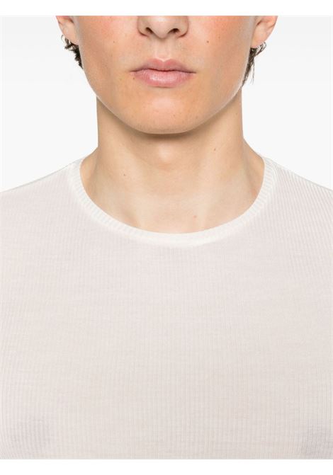 T-shirt a coste in bianco Lardini - uomo LARDINI | ESLMML416ES64056100