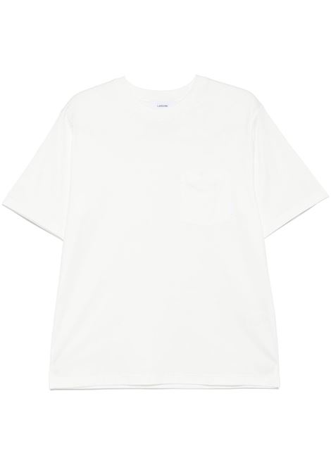 T-shirt in cotone bianco Lardini - uomo