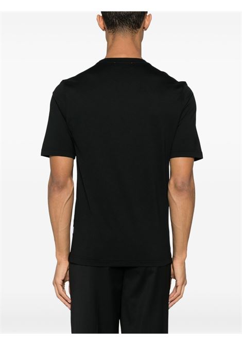 Black crew-neck T-shirt Lardini - men LARDINI | ESLTMC58ES64051999