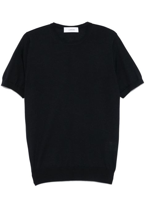 T-shirt in maglia fine in blu notte Lardini - uomo LARDINI | ESLTMC84ES64035850