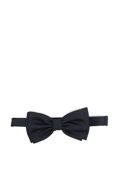 Blue twill bow tie Lardini - men