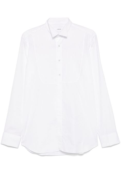 White pintuck-detail shirt Lardini - men LARDINI | ESQUINTOESC1900P105E