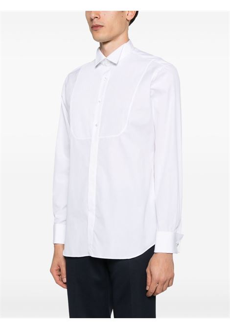 White pintuck-detail shirt Lardini - men LARDINI | ESQUINTOESC1900P105E