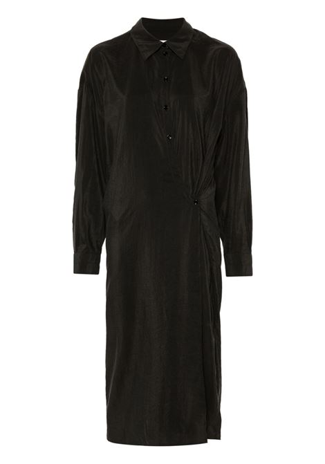 Brown classic collar shirt dress Lemaire - women LEMAIRE | DR1092LF1308BR507