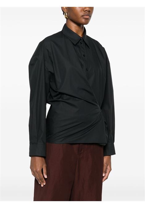 Camicia con colletto in nero Lemaire - donna LEMAIRE | SH1141LF588BK995