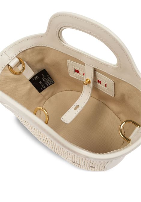 Borsa tote Tropicalia micro con ricamo in bianco Marni - donna MARNI | BMMP0067Q0P386000W12