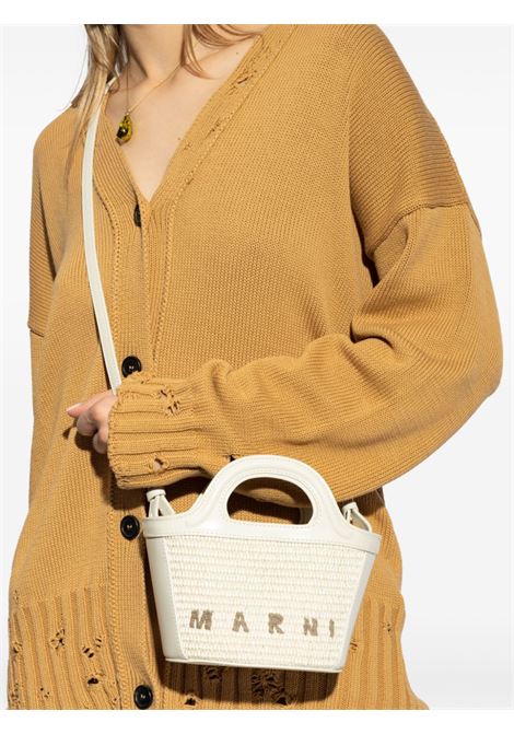 Borsa tote Tropicalia micro con ricamo in bianco Marni - donna MARNI | BMMP0067Q0P386000W12