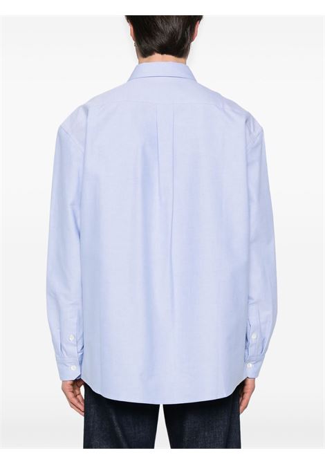 Light blue logo-embroidered logo shirt Marni - men MARNI | CUMU0332S0UTC43700B51