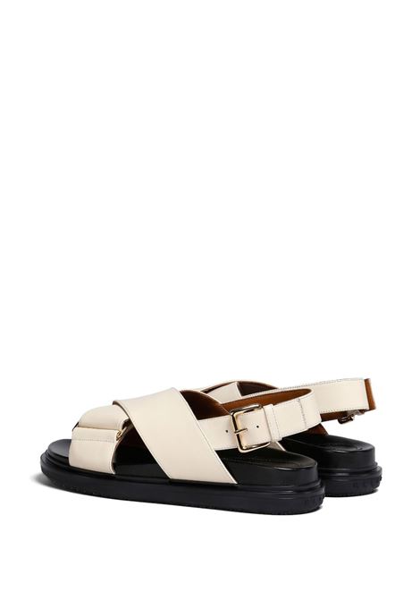 Sandali Fussbett in bianco - MARNI donna MARNI | FBMS015701P361400W11