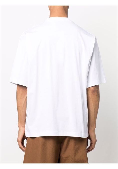 T-shirt con stampa in bianco -MARNI uomo MARNI | HUMU0223P1USCS87LOW01