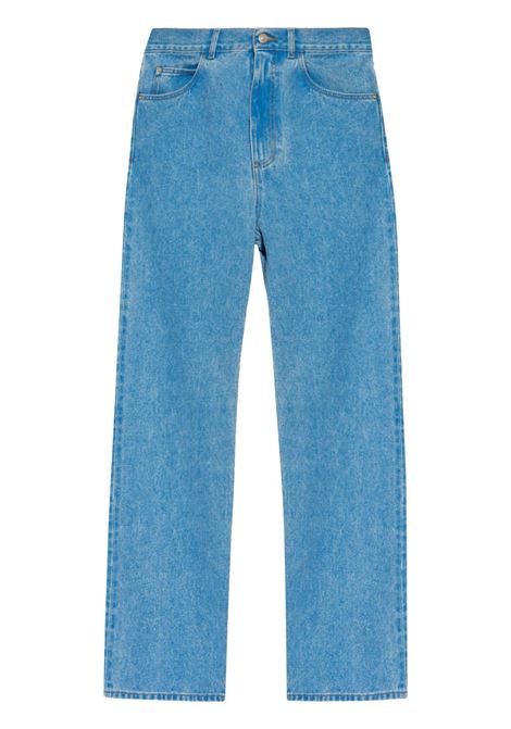 Blue straight-leg jeans Marni - men