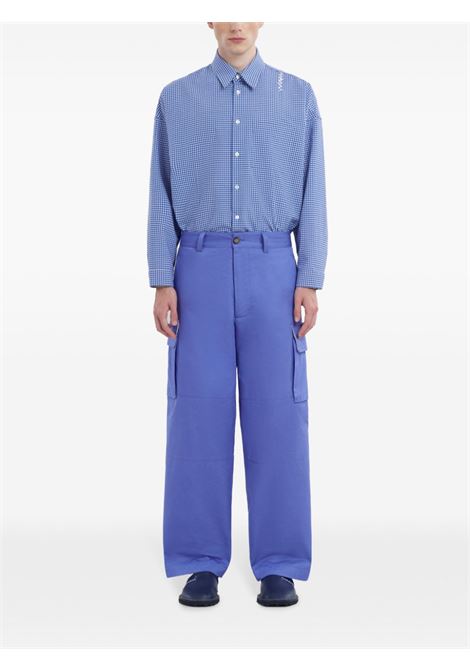 Pantaloni cargo con tasche in blu Marni - uomo MARNI | PUMU0169A1UTC31100B26