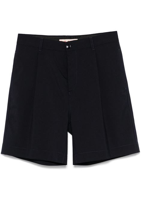 Black wool shorts Marni - men