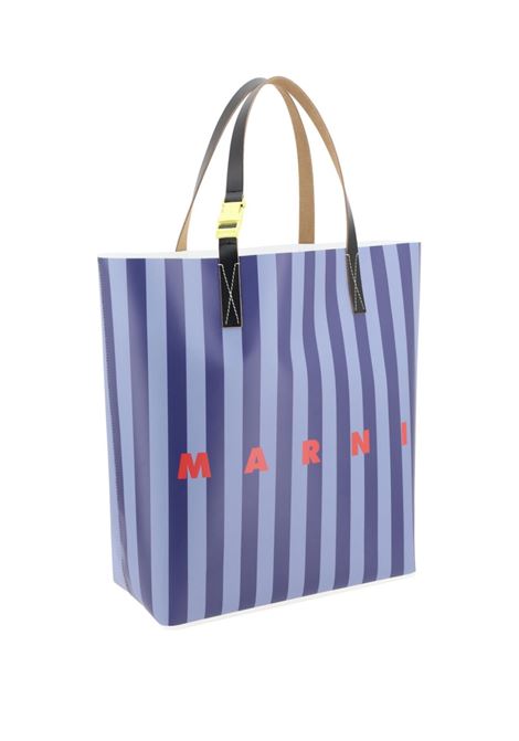 Blue striped hand bag Marni - men MARNI | SHMQ0037Q0P8210ZO886