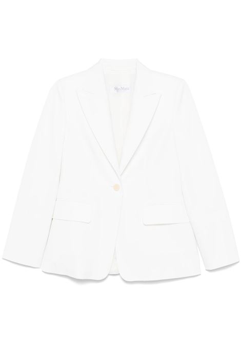 White pulchi single-breasted blazer Maxmara - women MAXMARA | Blazers | 2511041021600001