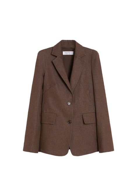 Brown agguati single-breasted blazer  Maxmara - women MAXMARA | Blazers | 2511041023600002