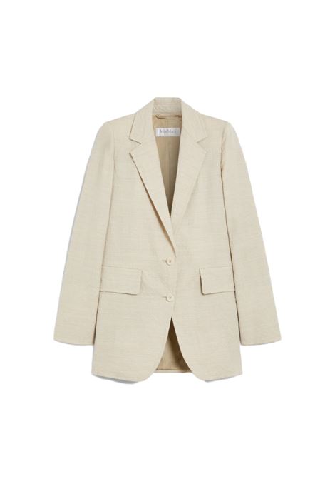 Beige acacia single-breasted blazer Maxmara - women