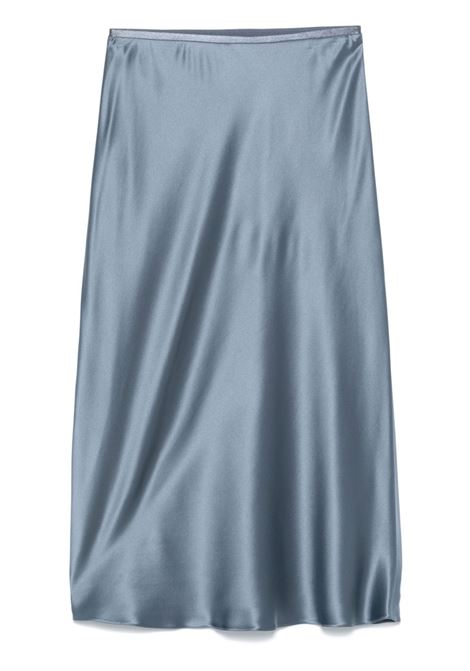 Blue carnet midi satin skirt Maxmara - women