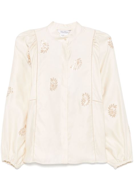 Ivory colodio embroidered shirt Maxmara - women