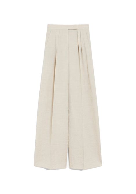 Beige acinoso wide leg trousers  Maxmara - women MAXMARA | Trousers | 2511131153600001