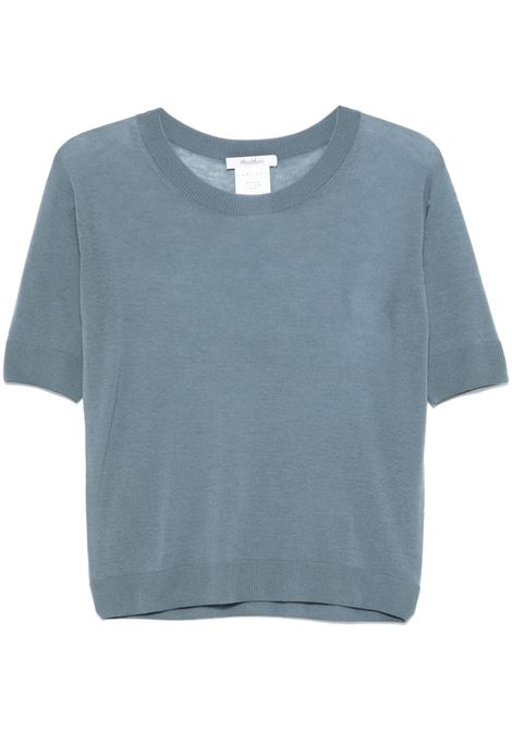 Grey Negelia short-sleeved knitted top Maxmara - women