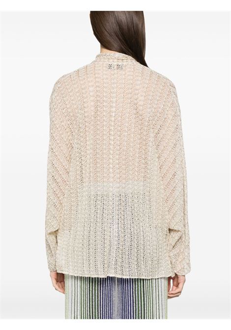 Blusa lamé in beige Missoni - donna MISSONI | DS25SJ08BR010RS10BC