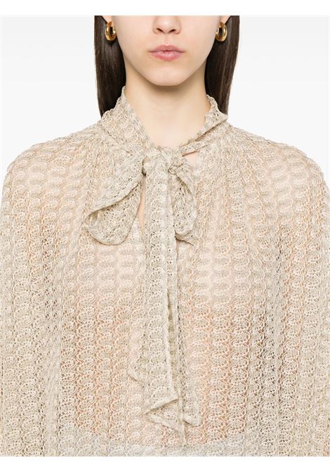 Blusa lamé in beige Missoni - donna MISSONI | DS25SJ08BR010RS10BC