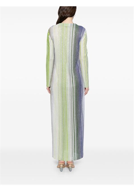 Lime green striped long cardigan dress Missoni - women MISSONI | DS25SM0DBK042DSM9N9