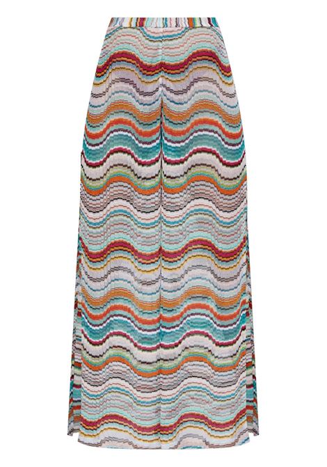 Pantaloni a vita alta multicolore Missoni - donna MISSONI | MC23SI00BR0100SM9L0