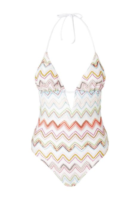 White zigzag-woven swimsuit Missoni - women