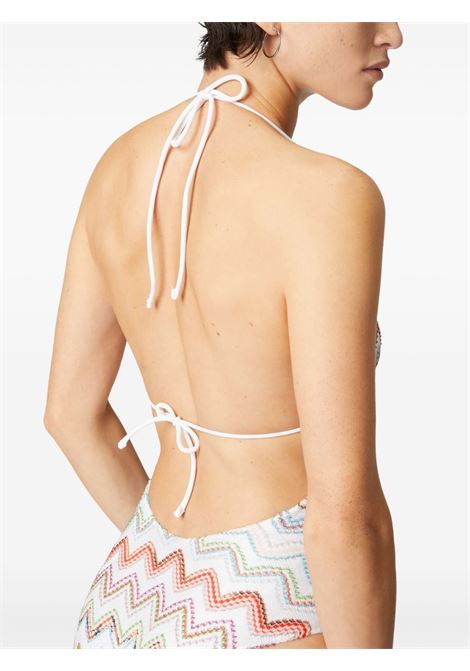 White zigzag-woven swimsuit Missoni - women MISSONI | MC24SP00BR0101SM9KZ