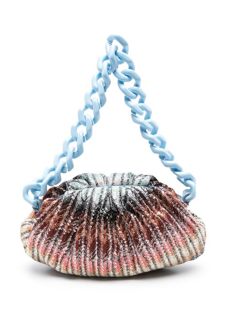 Borsa a mano zigzag multicolor Missoni - donna