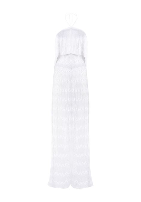 White zigzag lamè jumpsuit Missoni - women