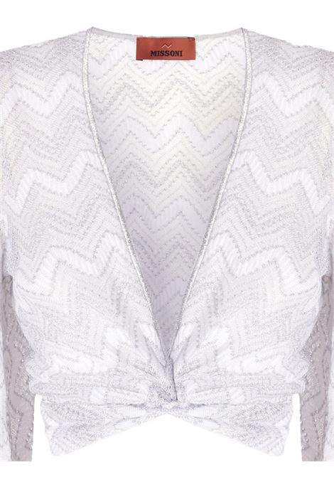 Top con motivo a zigzag in bianco Missoni - donna MISSONI | MS25SK04BR00ZXS01FJ