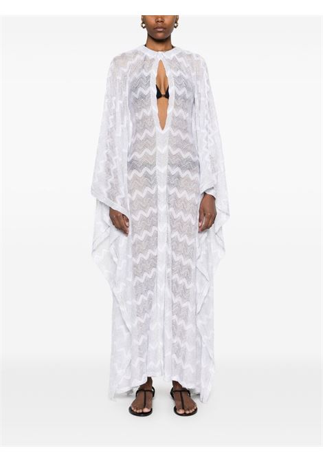 White zigzag-woven beach cover-up Missoni - women MISSONI | MS25SQ0ABR00ZXS01FJ