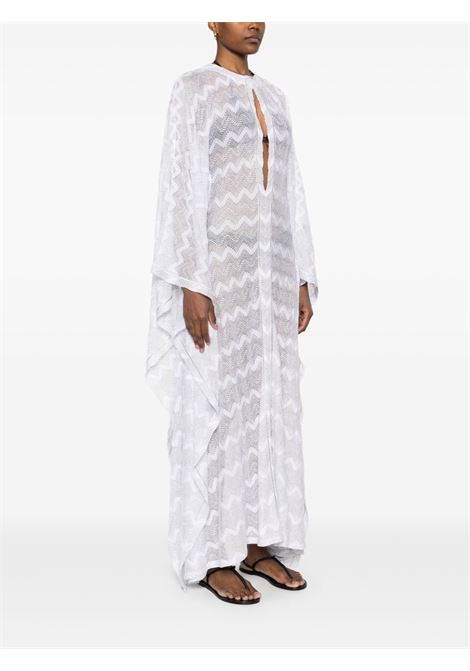 White zigzag-woven beach cover-up Missoni - women MISSONI | MS25SQ0ABR00ZXS01FJ