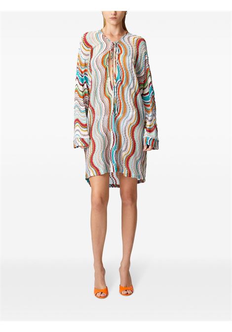 Multicolor wave lamé beach dress Missoni - women MISSONI | MS25SQ0KBR0100SM9L0