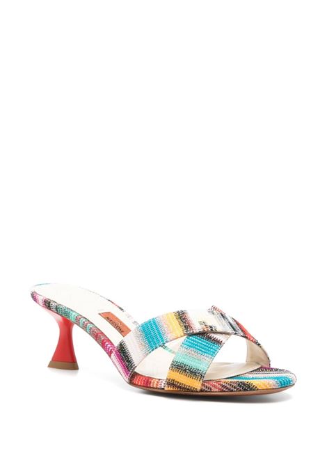 Multicolour 60mm striped sandals Missoni - women MISSONI | MWF095083