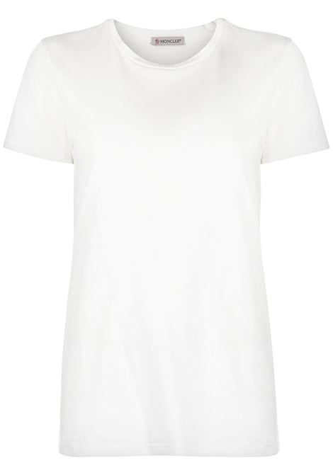 White crew-neck T-shirt Moncler - women